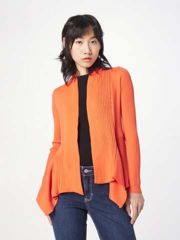 ESPRIT Knit Cardigan in Orange: front