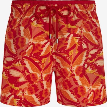 Pantaloncini da bagno di Vilebrequin in rosso: frontale