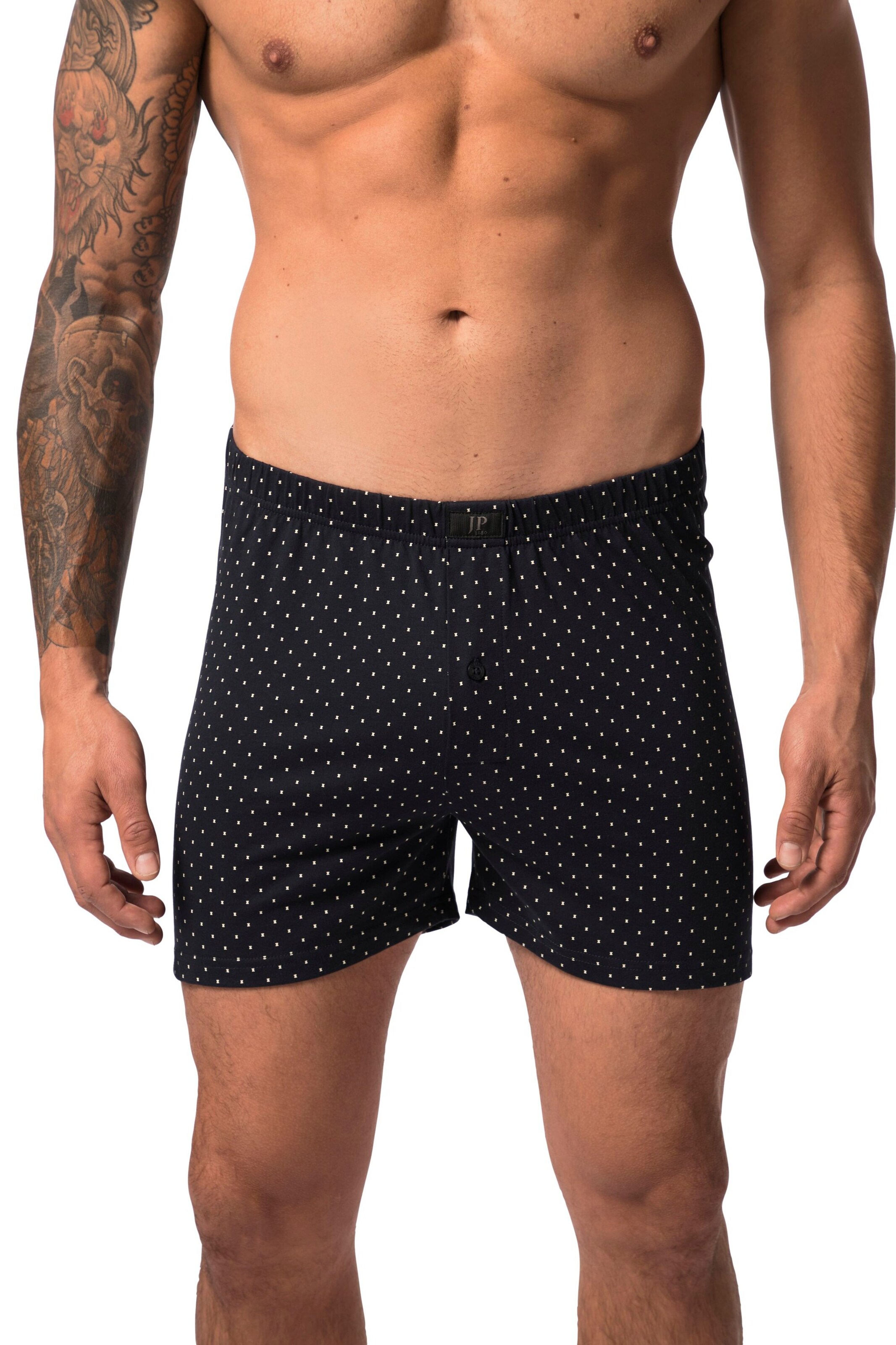 JP1880 Boxershorts in Blau: Vorderseite