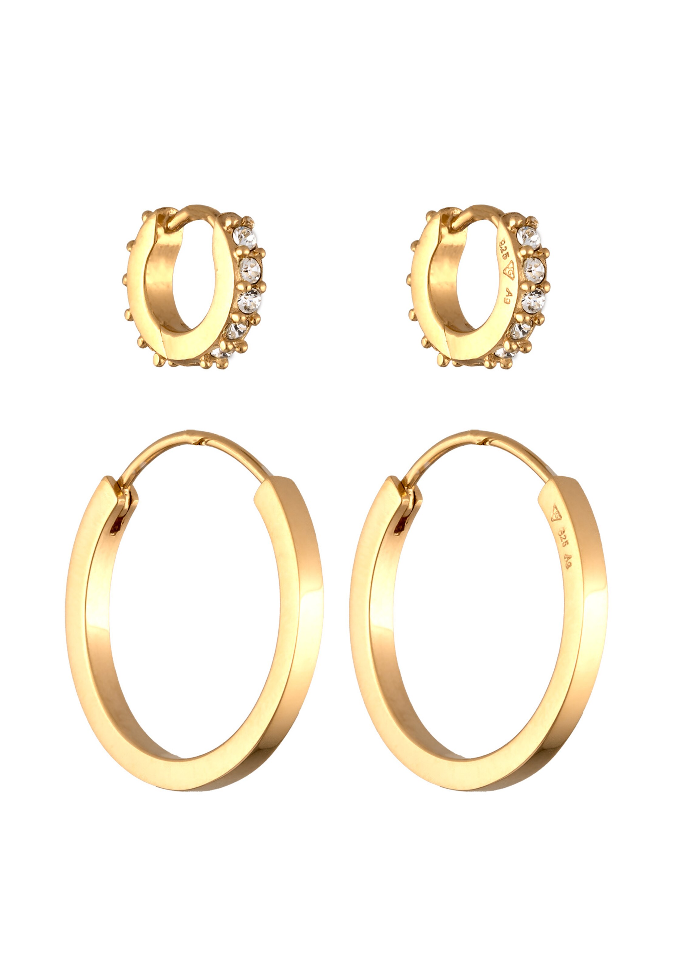 Parure de bijoux 'Creolen-Set' ELLI en or