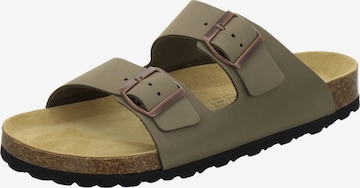 Mule 'Pantoletten Herren Zweischnaller khaki Nubukleder' AFS-Schuhe en vert : devant