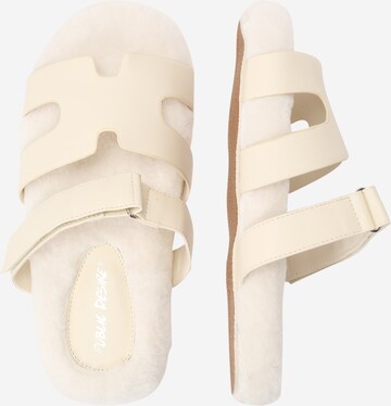 Public Desire Strap Sandals 'HOT FUZZ' in Beige