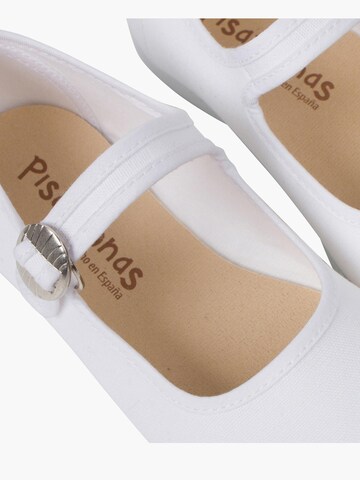 Ballerines Pisamonas en blanc