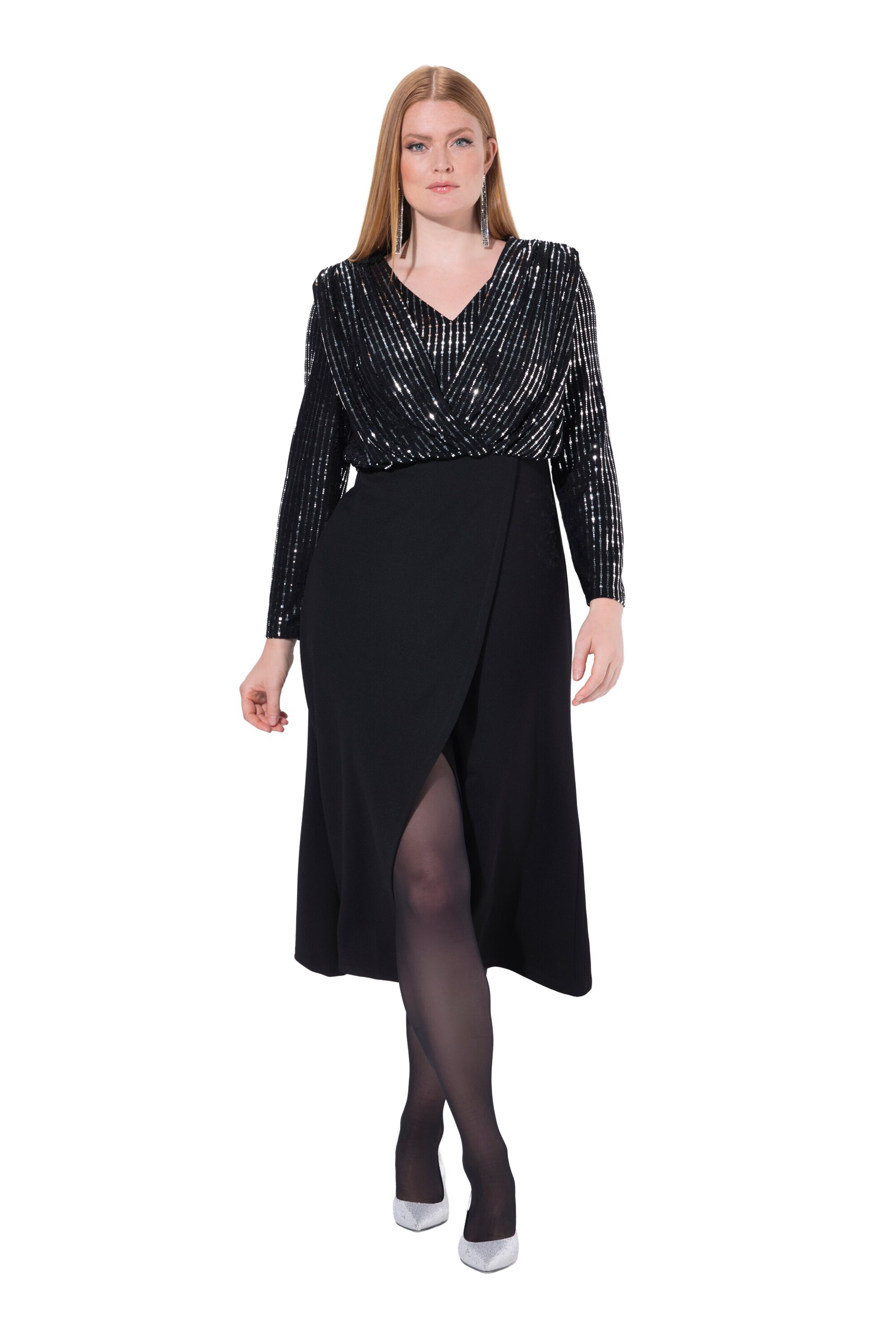 Ulla Popken Kleid in Schwarz: Vorderseite