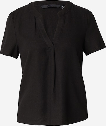 VERO MODA Blouse 'MYMILO' in Zwart: voorkant