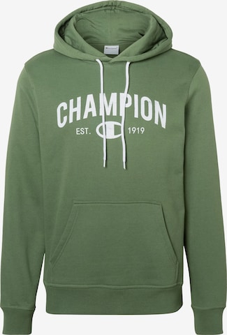 Champion - Sudadera en verde: frente