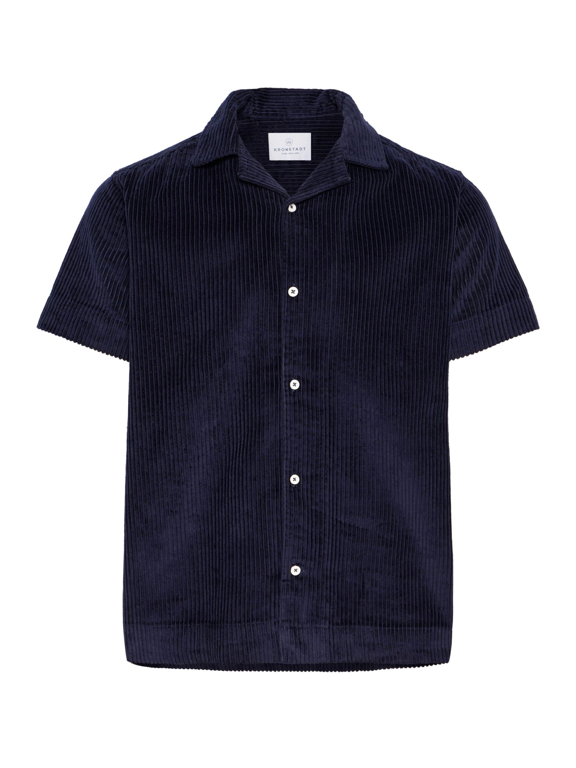 Kronstadt Comfort fit Overhemd 'Sergio' in Blauw: voorkant