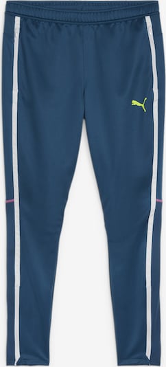 PUMA Спортен панталон 'Individual BLAZE' в синя тинтява / ябълка / еосин / бяло, Преглед на продукта