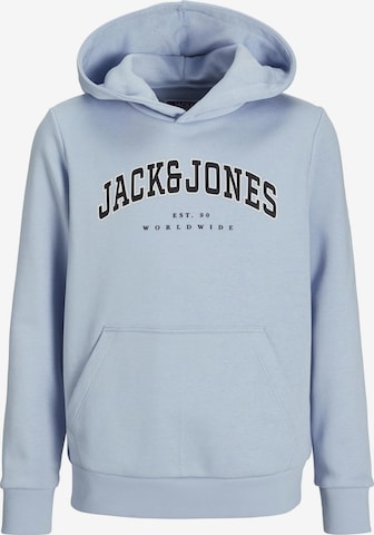 Sweat 'JJECaleb' Jack & Jones Junior en bleu : devant