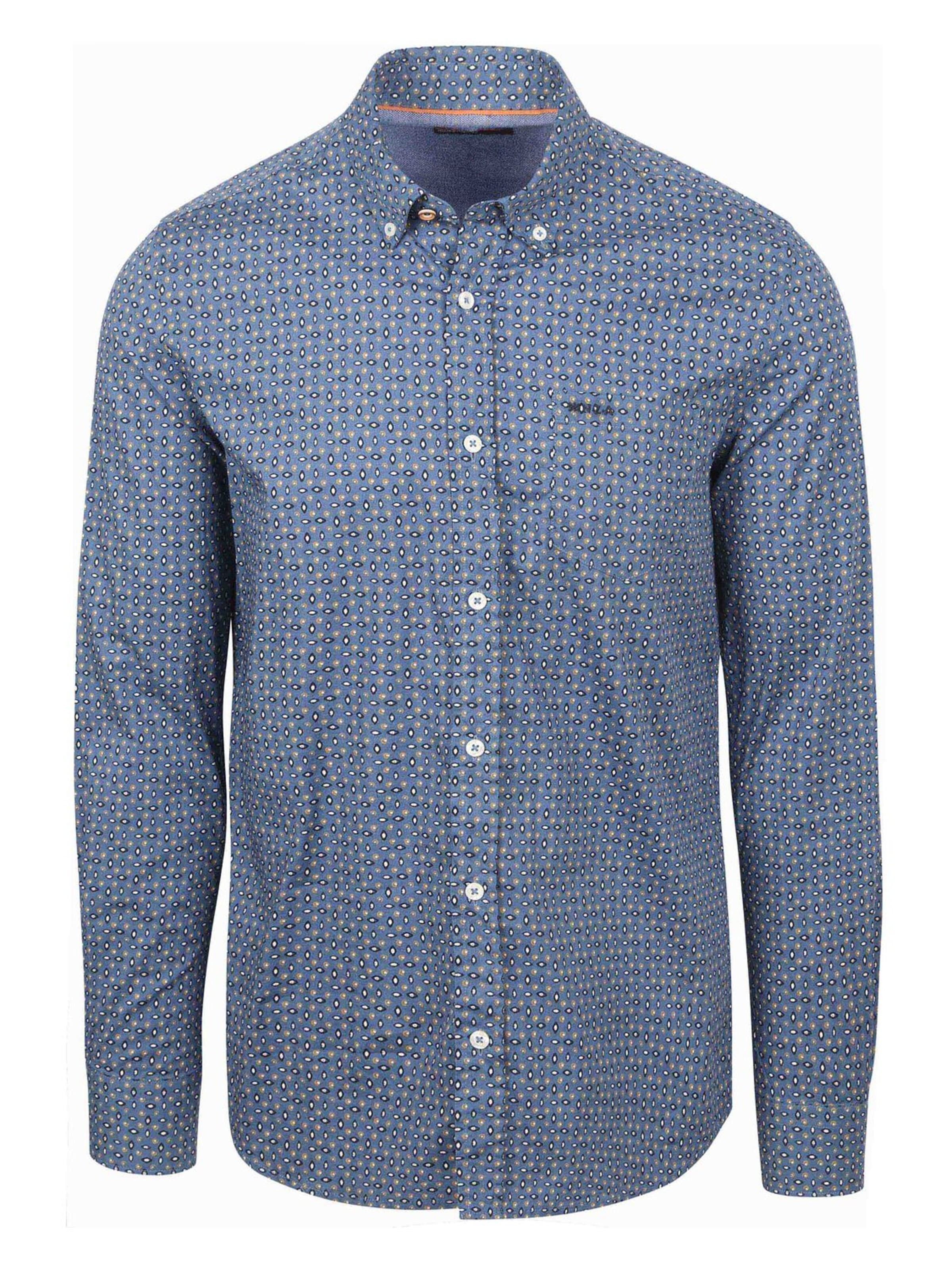 Coupe regular Chemise NZA New Zealand Auckland en bleu : devant