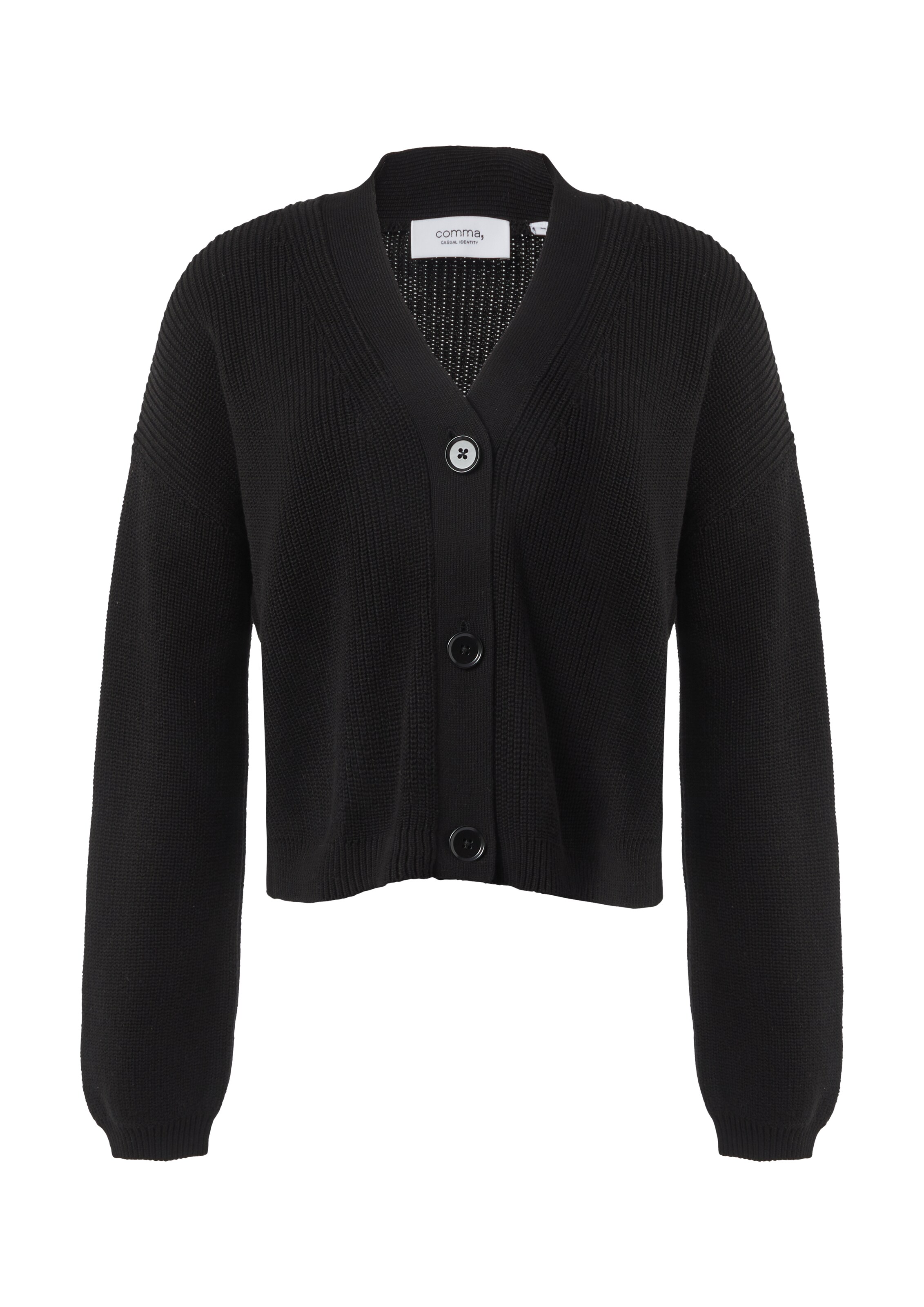comma casual identity Cardigan en noir, Vue avec produit