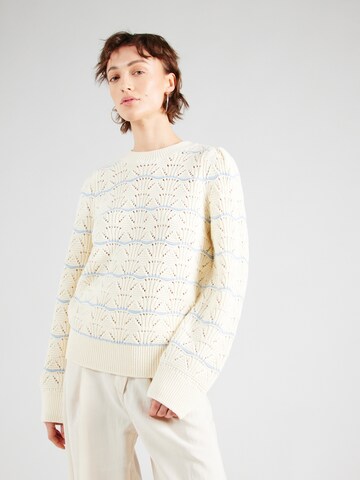 Pullover 'Coda' di Y.A.S in beige: frontale