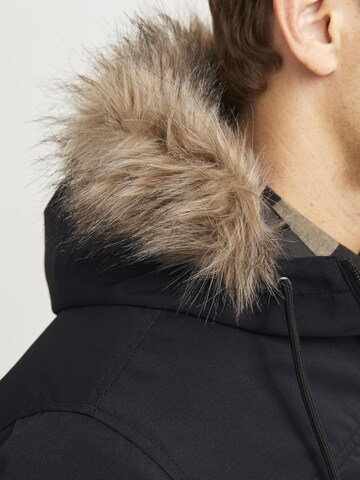 JACK & JONES Winterparka in Zwart