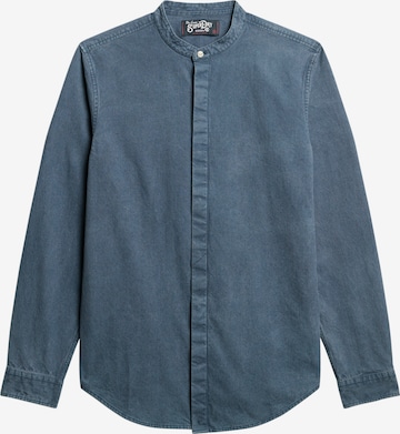 Coupe regular Chemise Superdry en bleu : devant