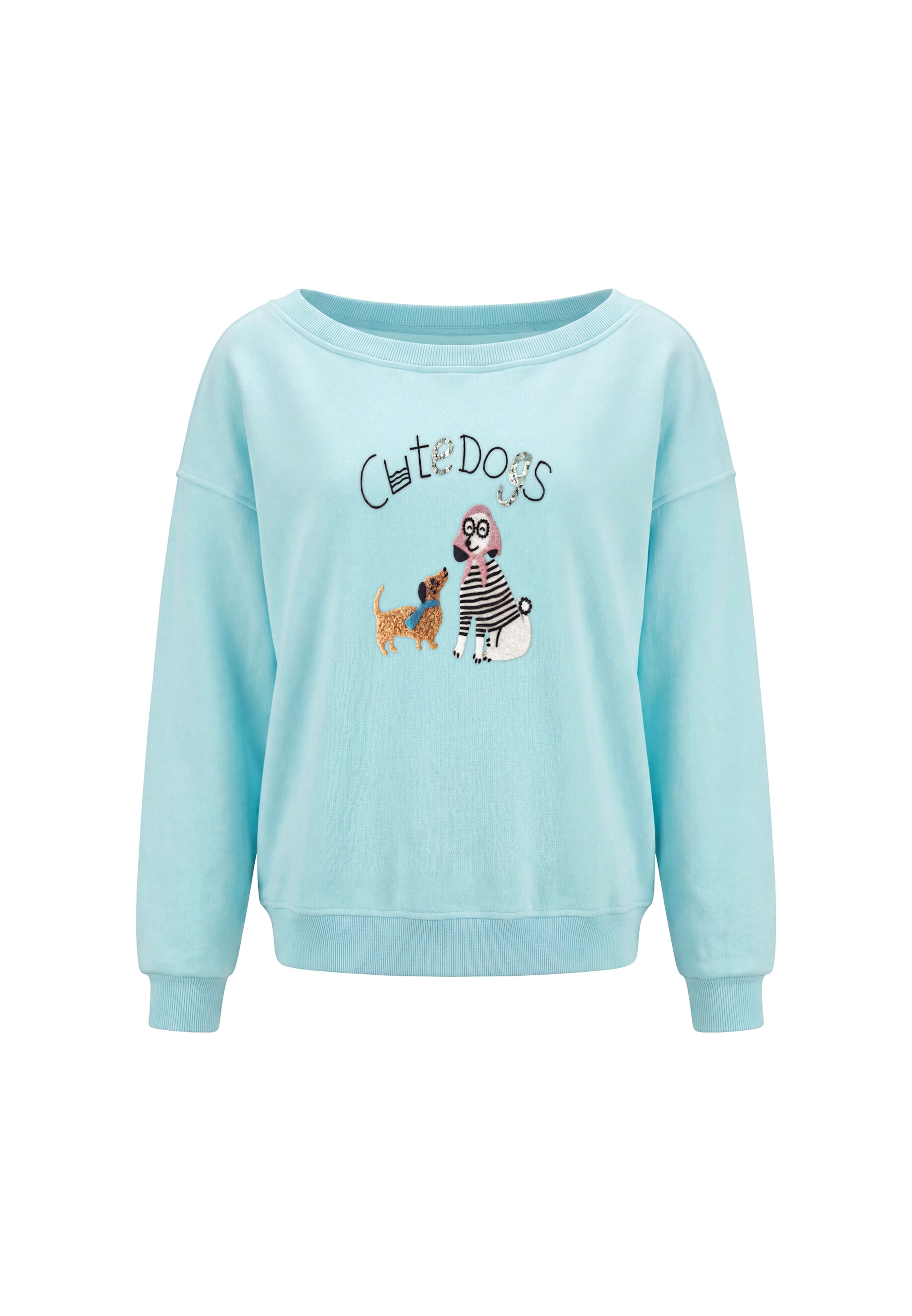 Sweat-shirt MYMO en bleu : devant