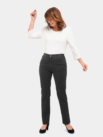 Goldner Regular Jeans 'Carla' in Zwart