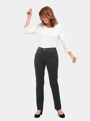 Goldner Regular Jeans 'Carla' in Schwarz