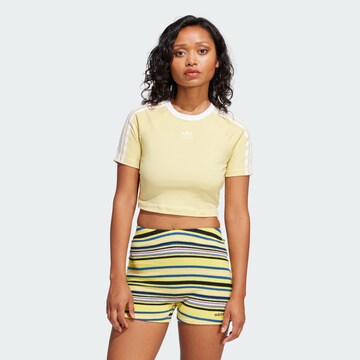 ADIDAS ORIGINALS Shirt in Yellow: front