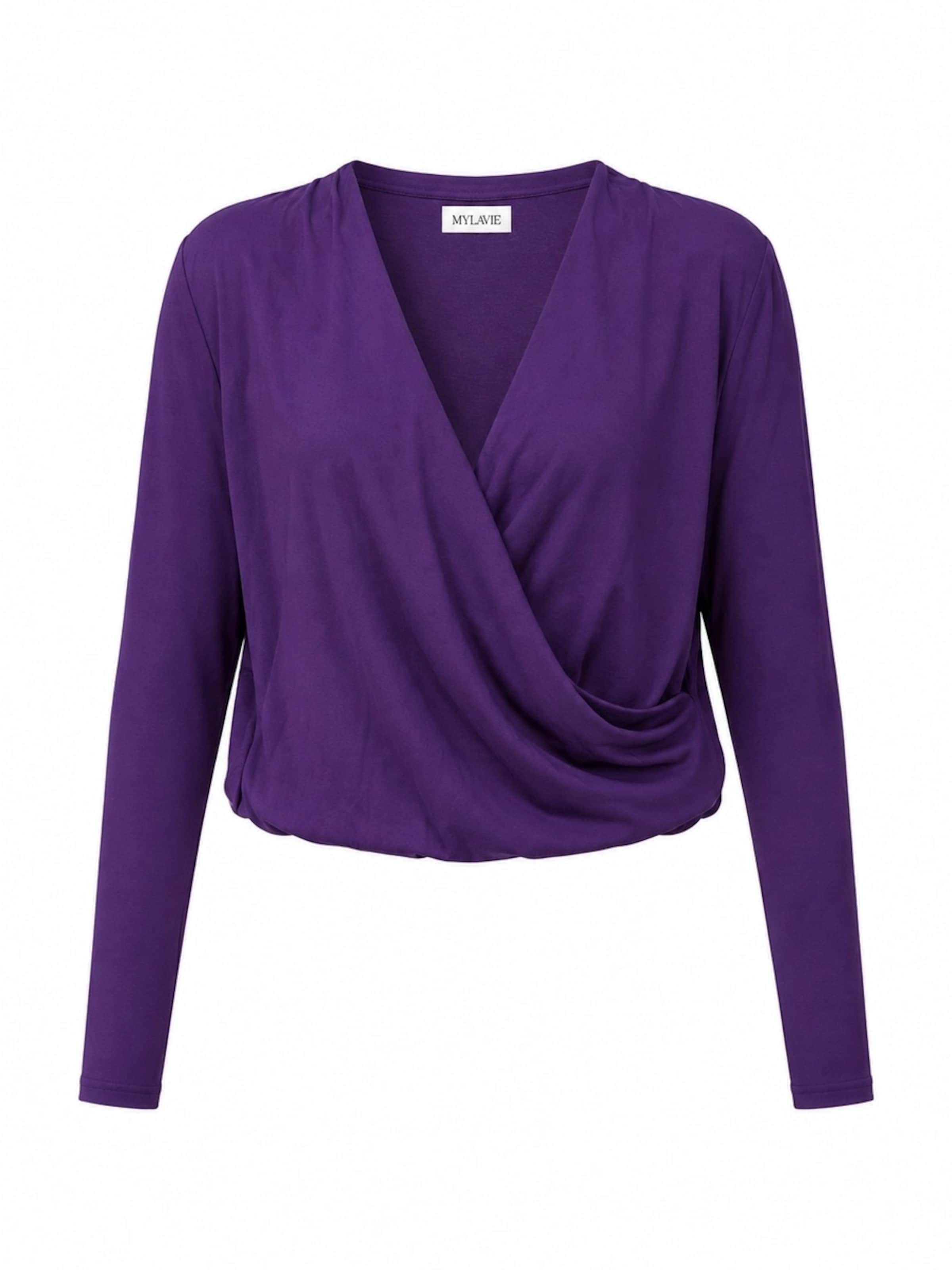 MYLAVIE by Sarah Harrison Shirt in XS in de kleur Lila, Productweergave