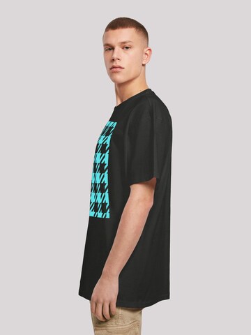 T-Shirt 'Hahnentritt' F4NT4STIC en noir