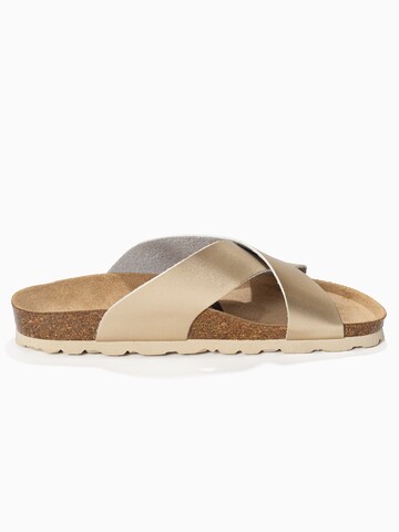 Bayton - Zapatos abiertos 'GOMERA' en oro