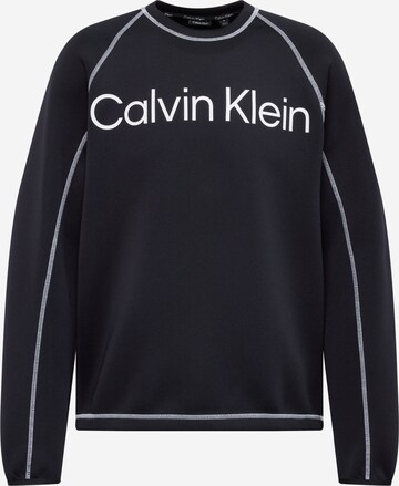 Sweat de sport Calvin Klein Sport en noir : devant