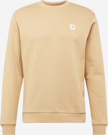 Sweat-shirt 'Essential' SCOTCH & SODA en marron : devant