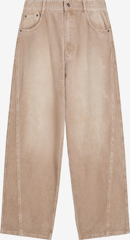 Pantalon Bershka en beige : devant