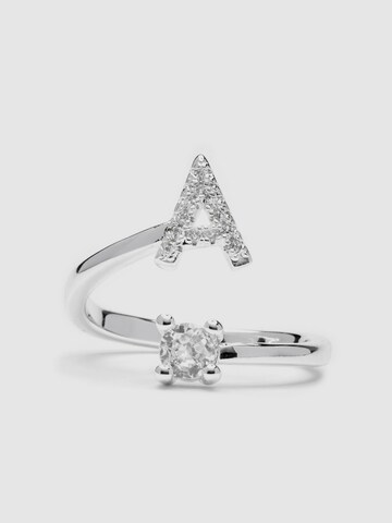 Luxenter Ring 'Alphabet A'‌‌‌‌‌‌‌‌ in Silber: Vorderseite
