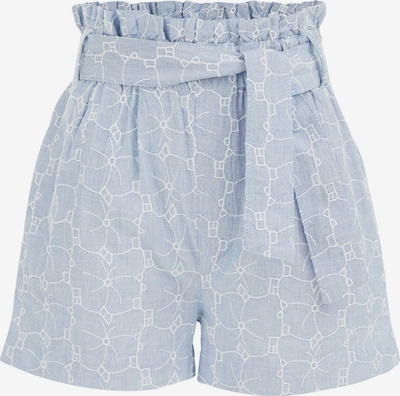 WE Fashion Παντελόνι σε μπλε ντένιμ / λευκό, Άποψη προϊόντος
