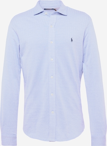 Polo Ralph Lauren - Slim Fit Camisa em azul: frente