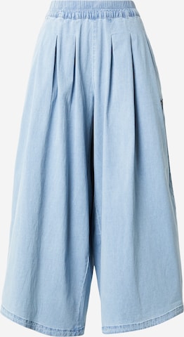 alife & kickin Wide leg Bandplooibroek 'NadetteAK A' in Blauw: voorkant