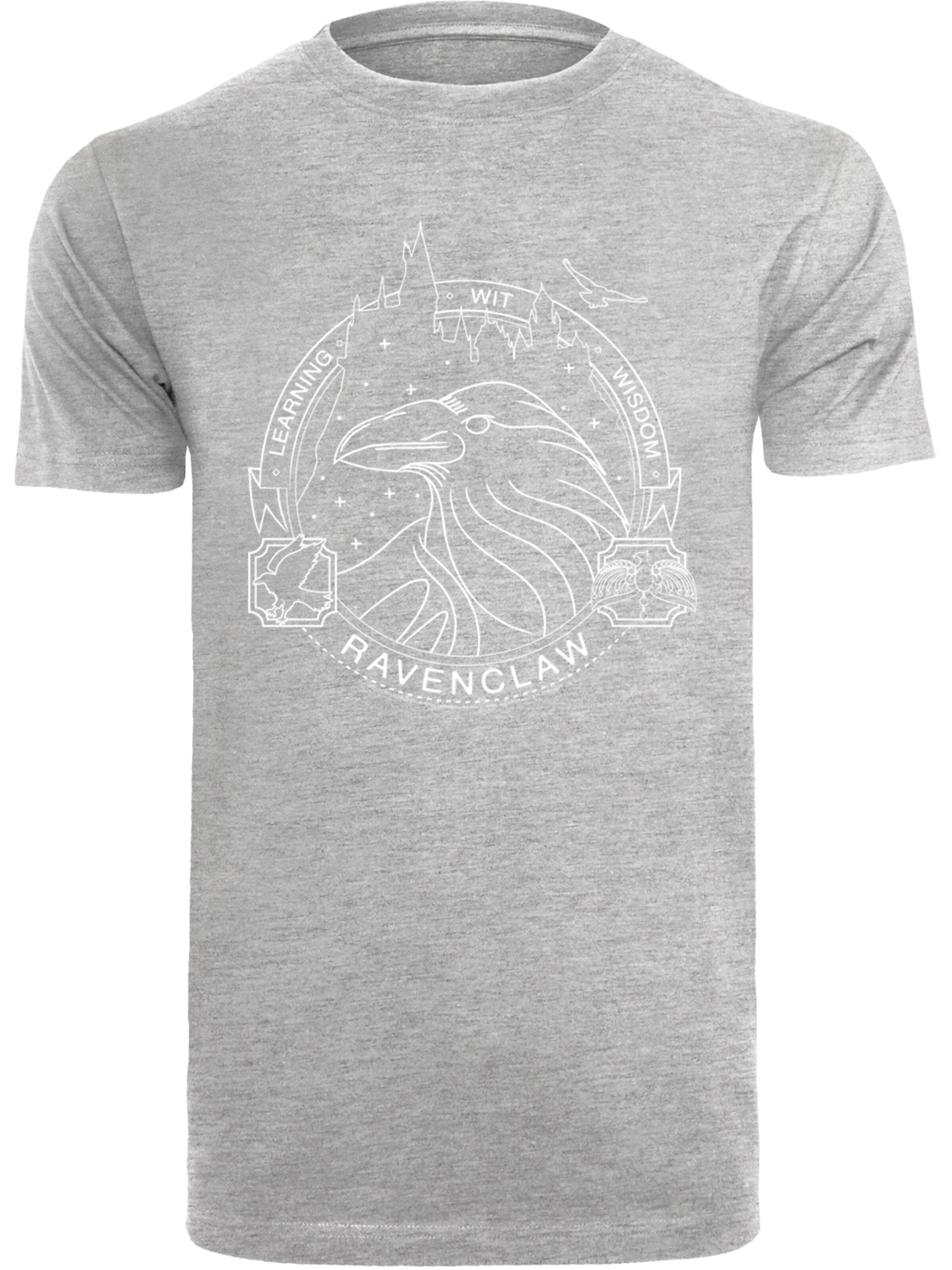 F4NT4STIC T-Shirt 'Harry Potter Ravenclaw Seal' in Grau: Vorderseite