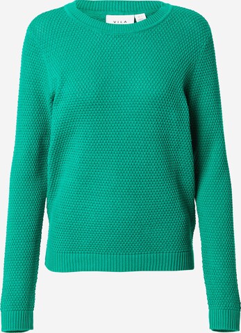 VILA Sweter 'DALO' w kolorze zielony: przód