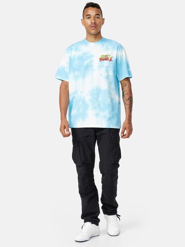 Recovered T-Shirt 'Street Fighter Blanca' in Blau