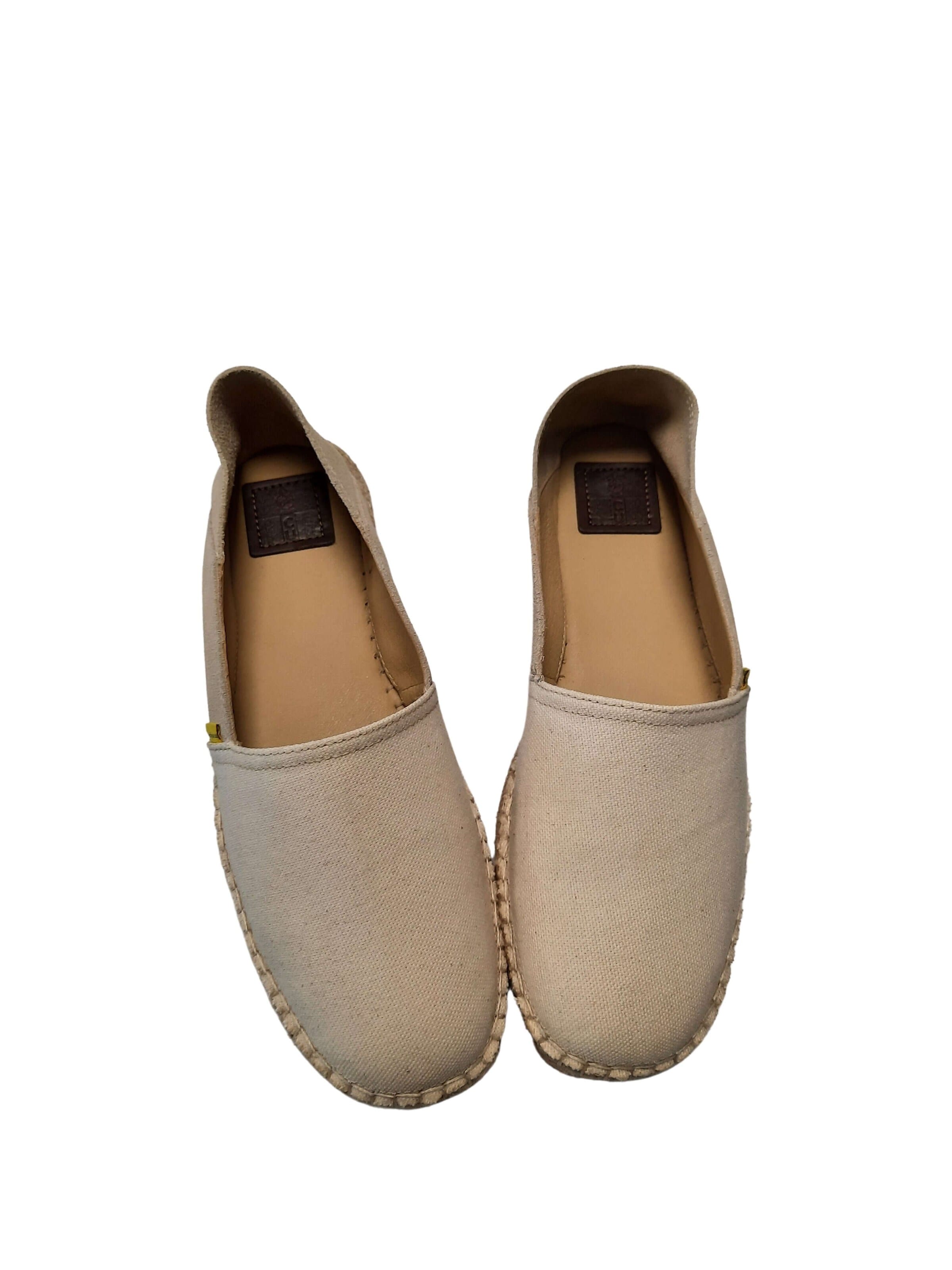 Pacifique Sud - Zapatos para playa y agua 'Alpercata' en beige: frente