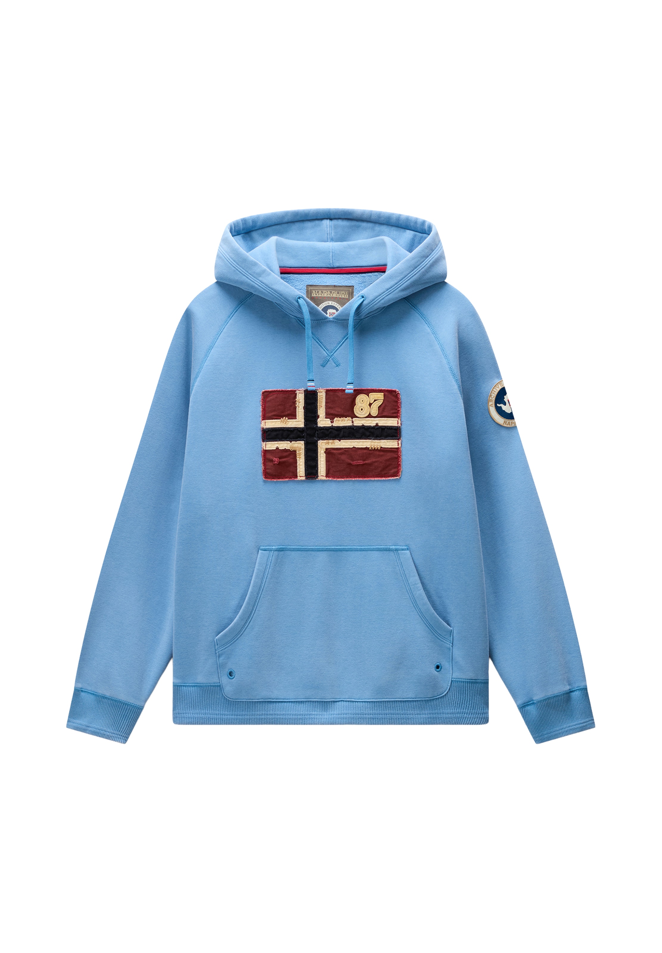 NAPAPIJRI Sweatshirt 'B-ARCHIVE' in Blue: front
