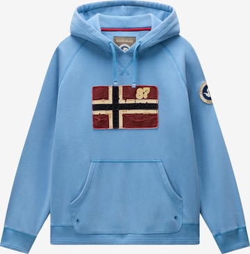 NAPAPIJRI Sweatshirt 'B-ARCHIVE' in Blue: front
