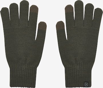 Pull&Bear Full finger gloves in Green: front