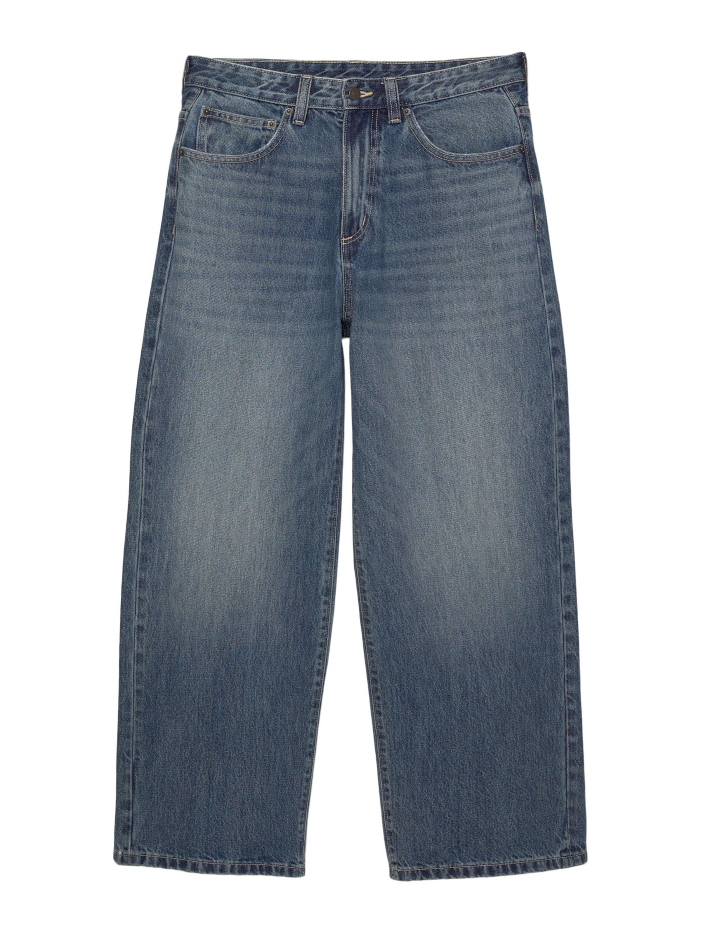 Pull&Bear Luźne Jeansy w kolorze niebieski: przód