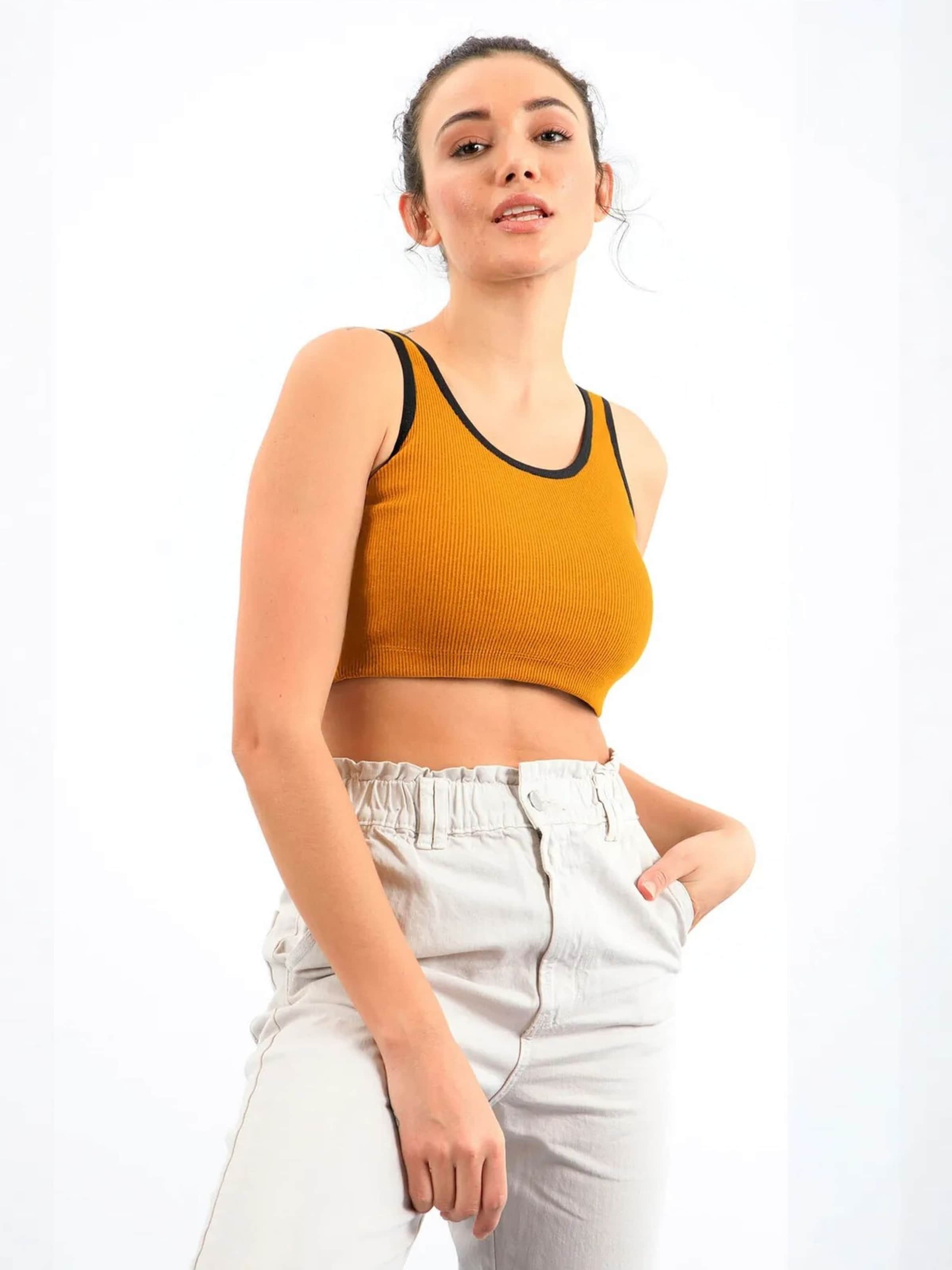 Top di Tommy Life in arancione: frontale