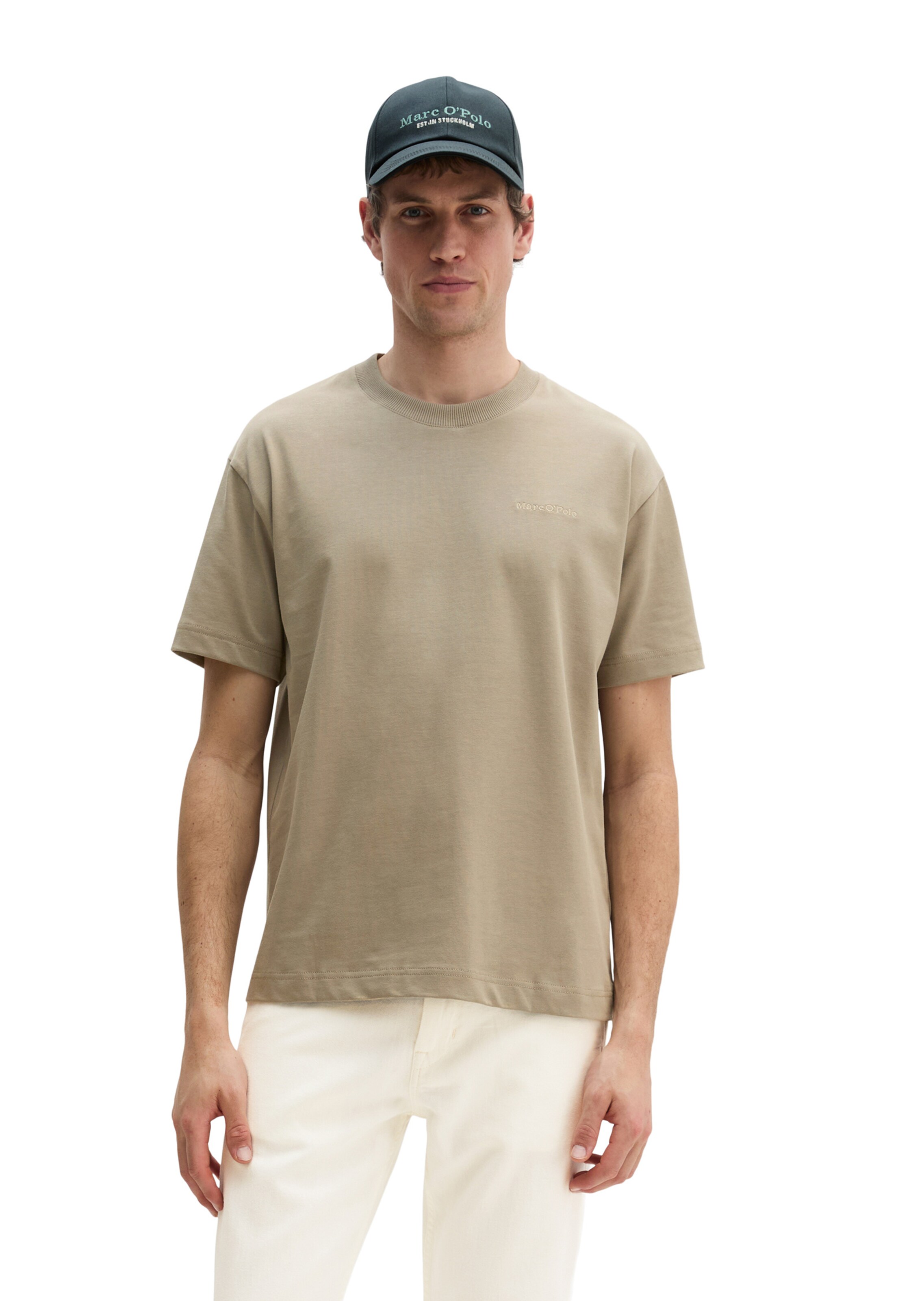 Marc O'Polo Shirt in Bruin: voorkant