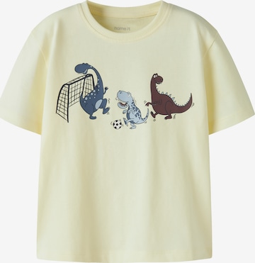 T-Shirt 'NMMVICTOR' NAME IT en jaune : devant