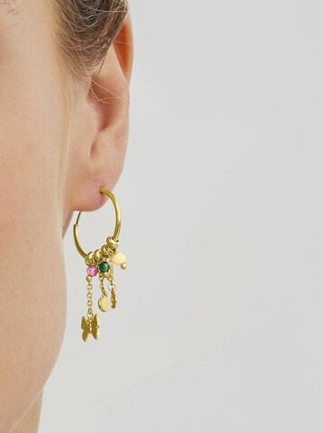 Luxenter - Pendientes 'Mariposa' en oro