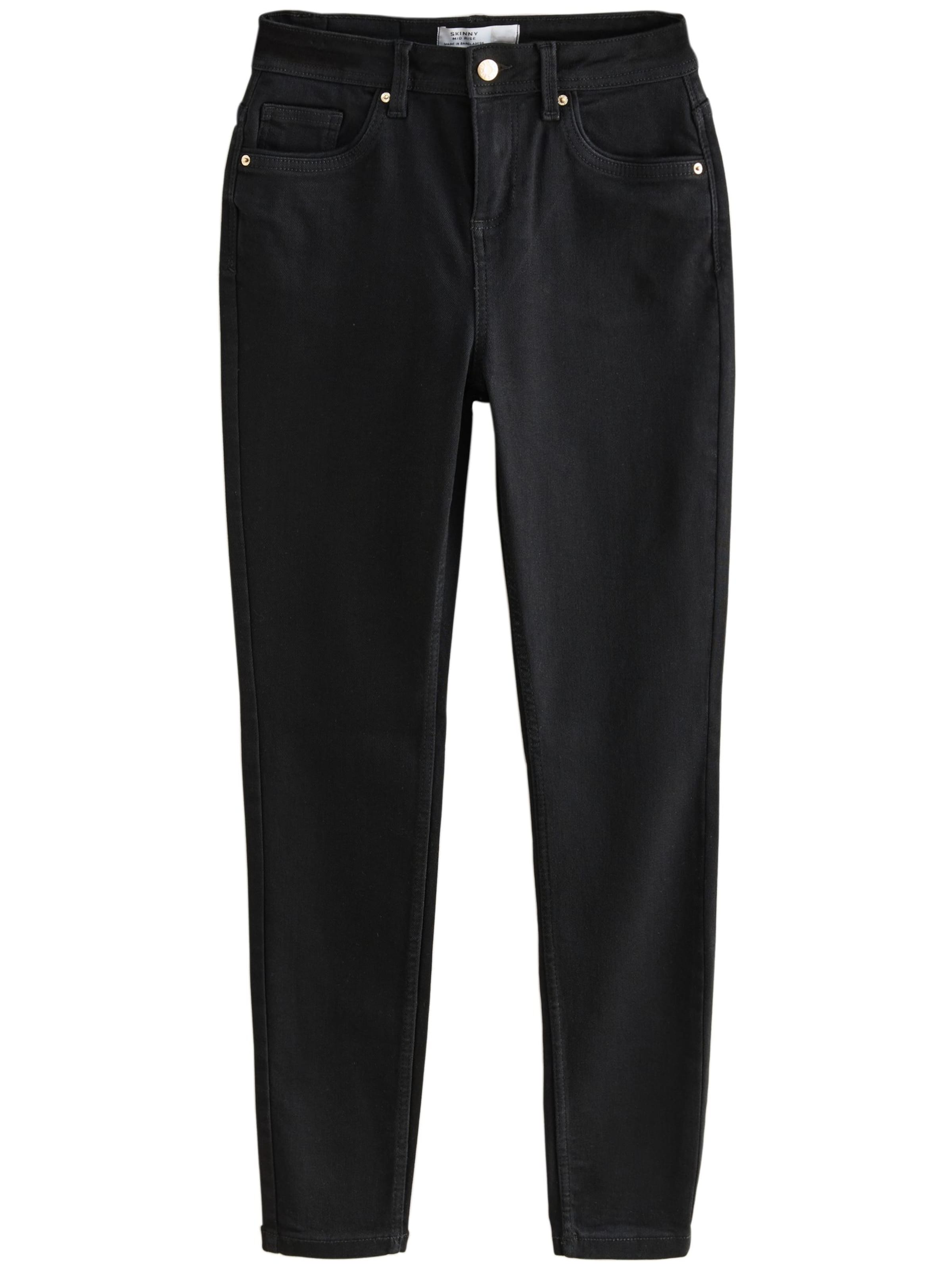 Next - Skinny Calças de ganga em preto: frente