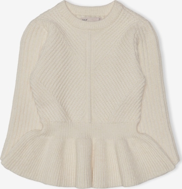 KIDS MINI GIRL Sweater 'Katia' in White: front