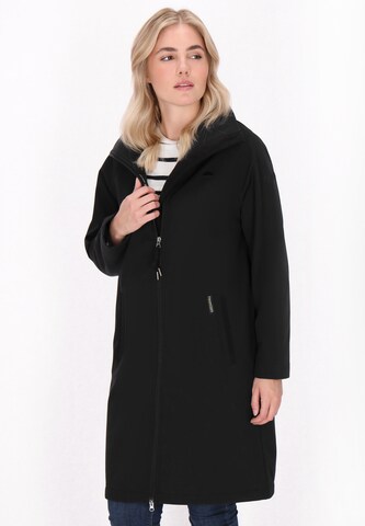 Manteau fonctionnel Schmuddelwedda en noir : devant