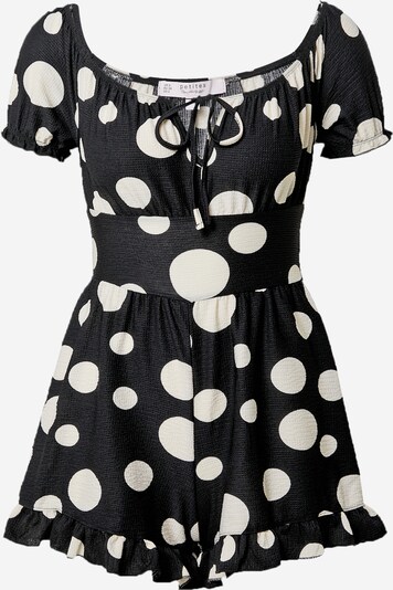 Miss Selfridge (Petite) Combinaison 'BARDOT' en noir / blanc, Vue avec produit