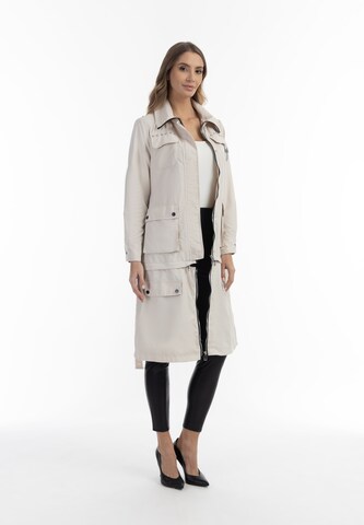 faina Between-Seasons Coat in Beige