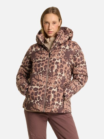 ZIENER Athletic Jacket 'TRAVA-Z' in Brown: front